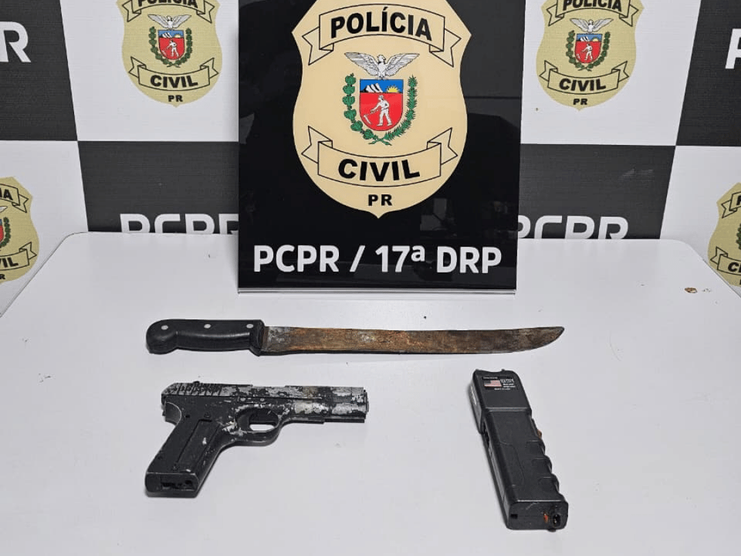 Homem invade casa da ex e usa facão e taser para ameaçá-la em Cruzeiro do Oeste