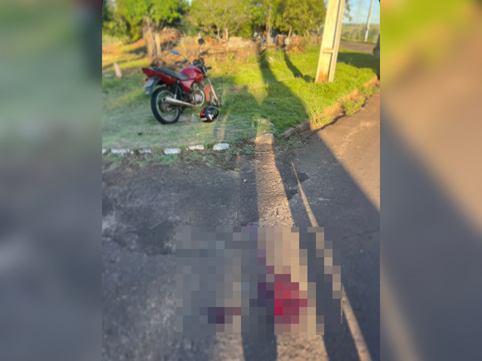 Jornal Ilustrado - Motociclista sofre ferimento na cabeça após queda de moto no Patrimônio Umuarama 