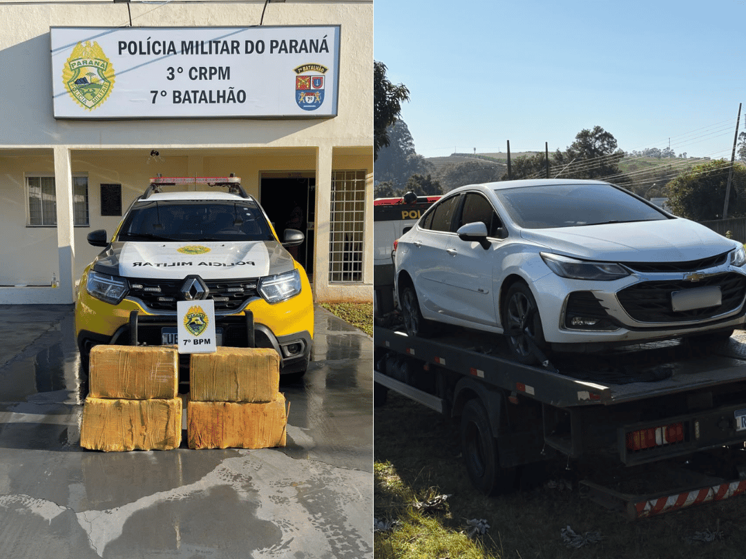 Carro abandonado com 72 kg de maconha é localizado na PR-323