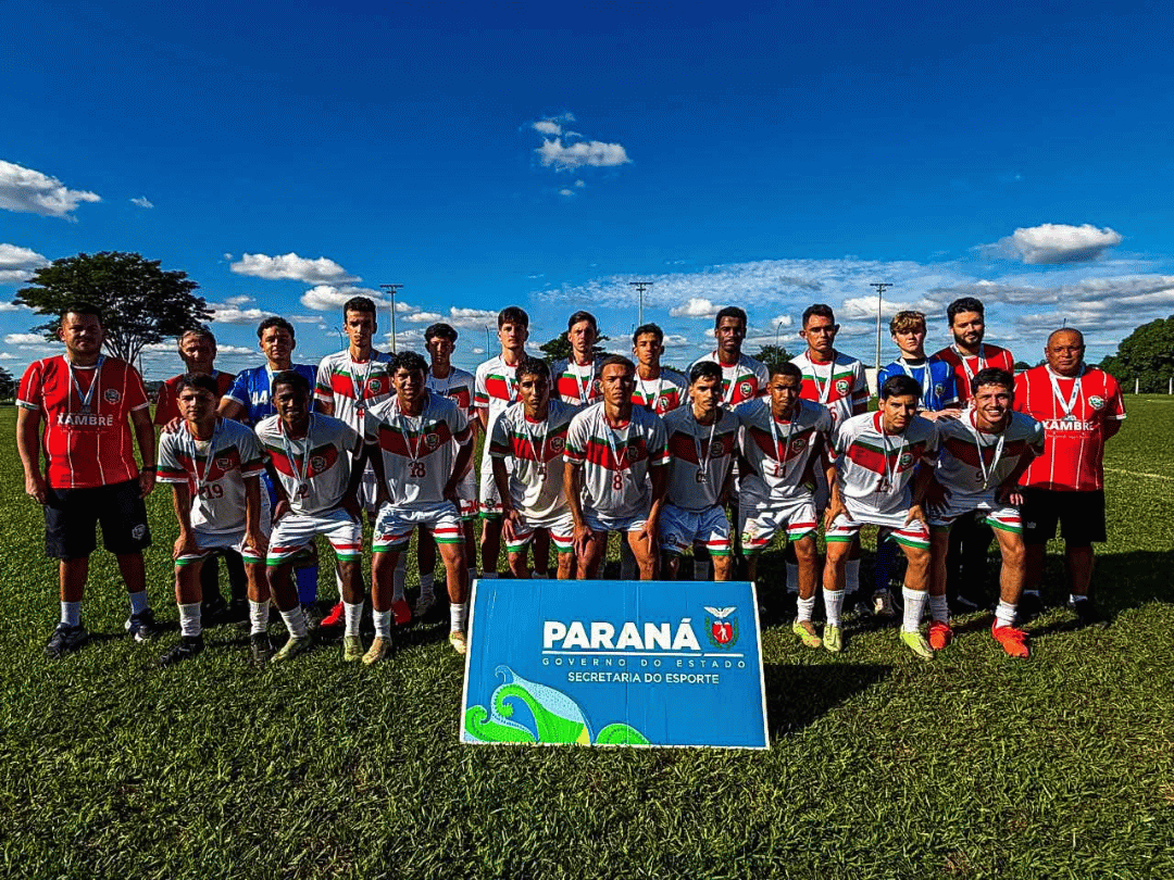 Xambrê confirma força no futebol de base e conquista vice-campeonato do Paraná Bom de Bola