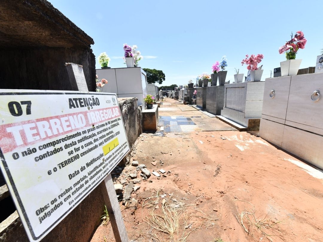 Acesf convoca famílias que não realizaram recadastramento de túmulos