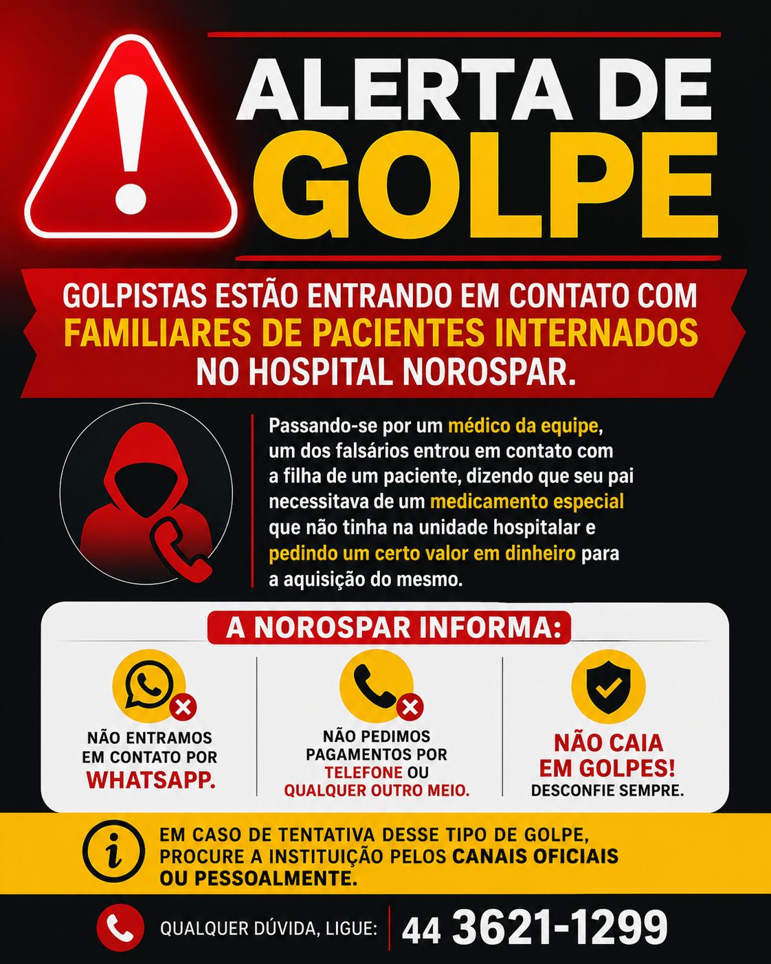 Jornal Ilustrado - O grande jornal do Noroeste do Paraná Jornal Ilustrado - Durante estreia do Brasil na Copa, golpistas tentam lucrar com a angústia de familiares de pacientes da Norospar