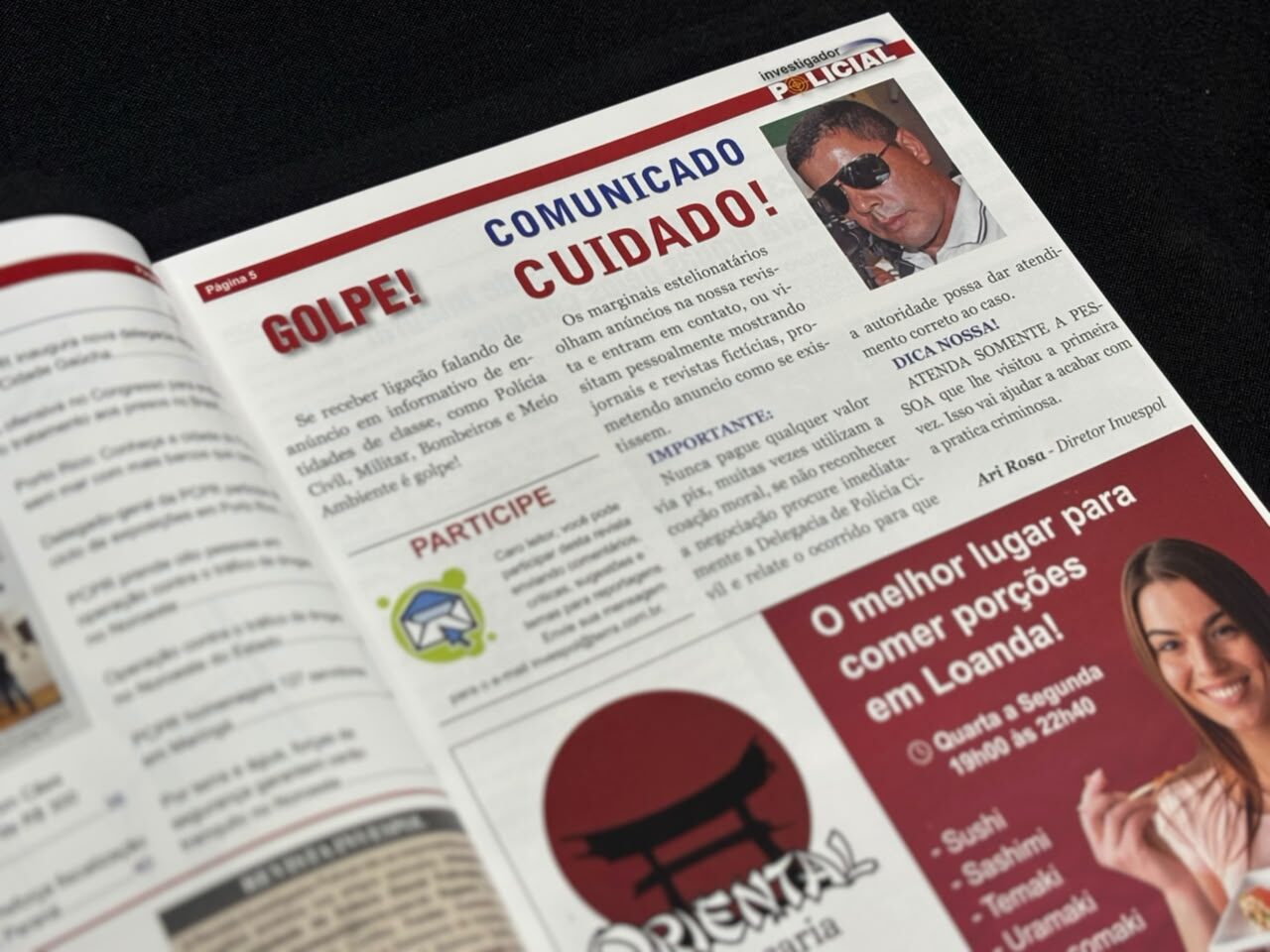Jornal Ilustrado - 'Você não valoriza a Polícia?': falso policial usava intimidação para vender anúncios em revista
