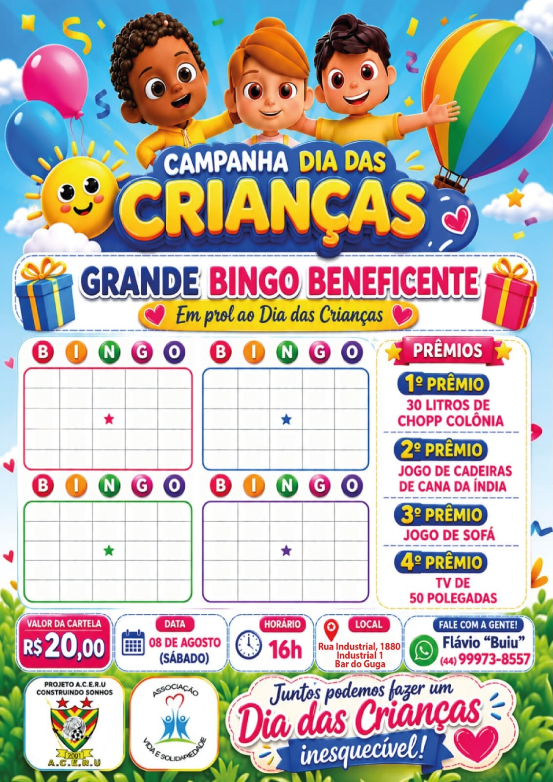 Jornal Ilustrado - Bingo beneficente busca arrecadar recursos para tradicional festa do Dia das Crianças em Umuarama