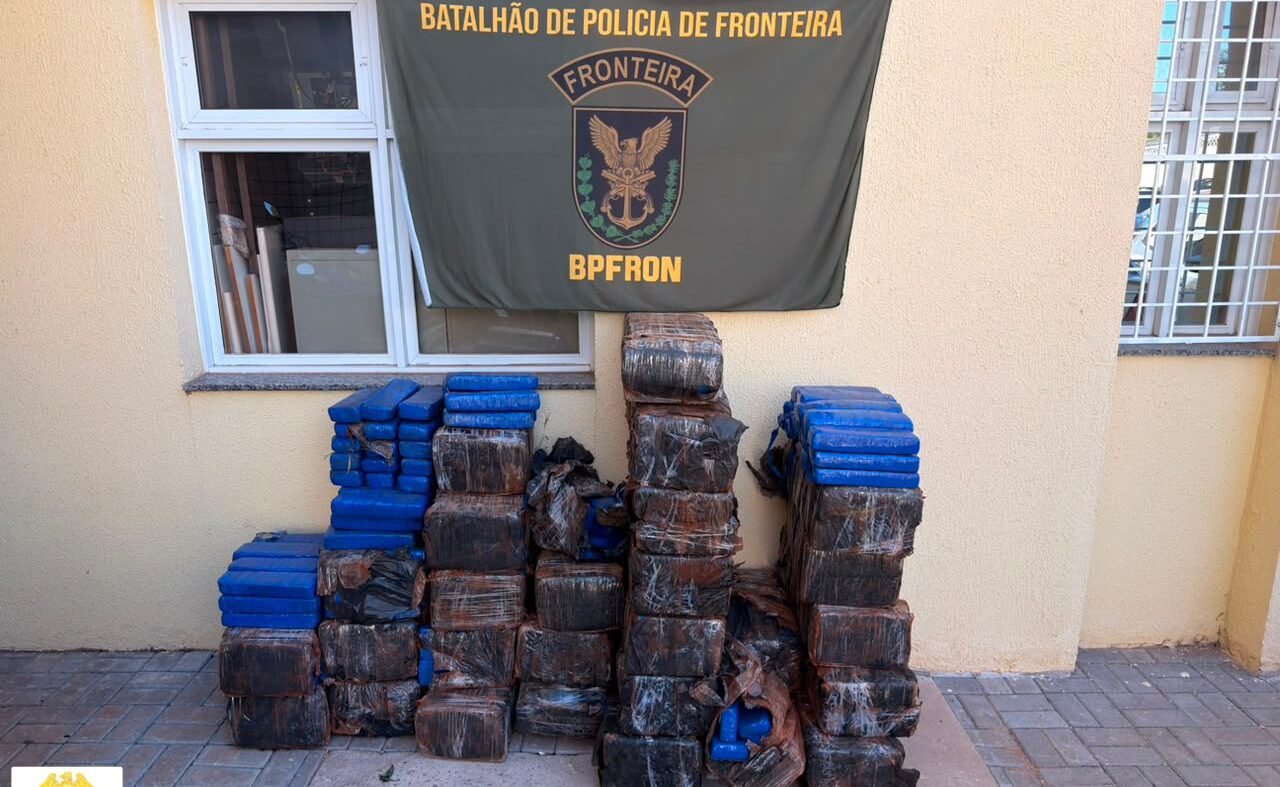 Carga de maconha avaliada em R$ 1,1 milhão é apreendida após perseguição em Cianorte