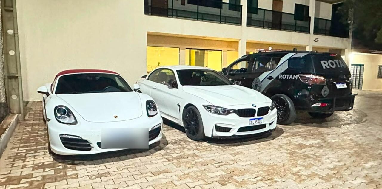 BMW e Porsche são apreendidos após manobras perigosas na Avenida Paraná, em Umuarama