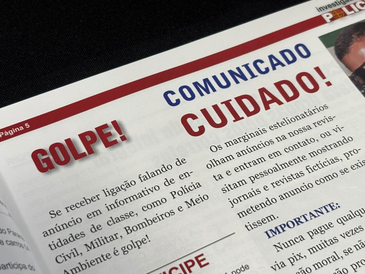 Jornal Ilustrado - 'Você não valoriza a Polícia?': falso policial usava intimidação para vender anúncios em revista