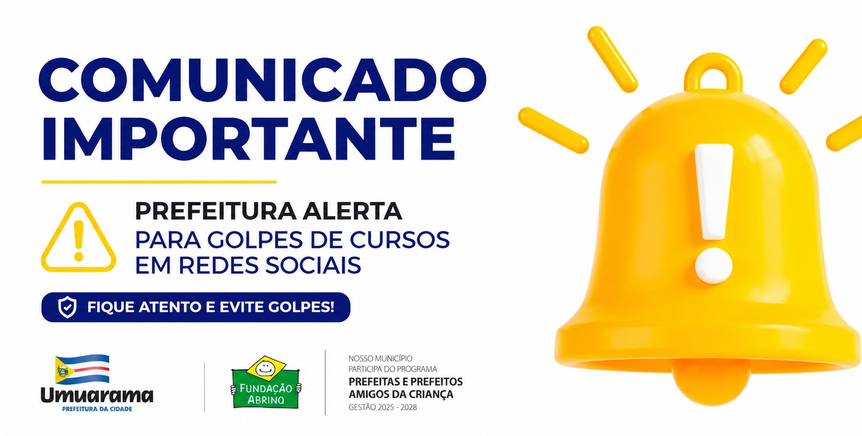 Jornal Ilustrado - Prefeitura de Umuarama alerta para cuidado com golpes de cursos em redes sociais
