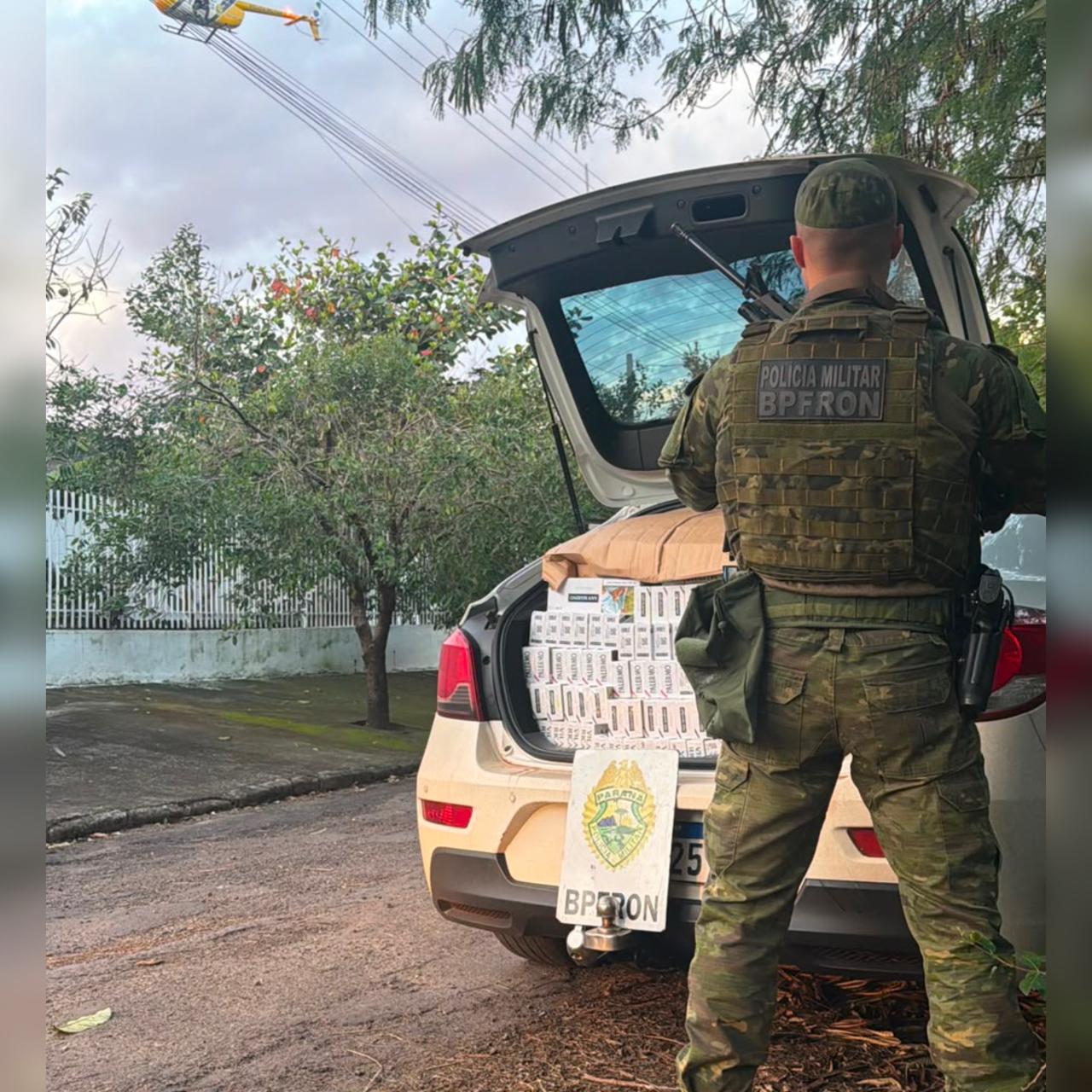 Jornal Ilustrado - Carro furtado e carregado de contrabando é apreendido na PR-323