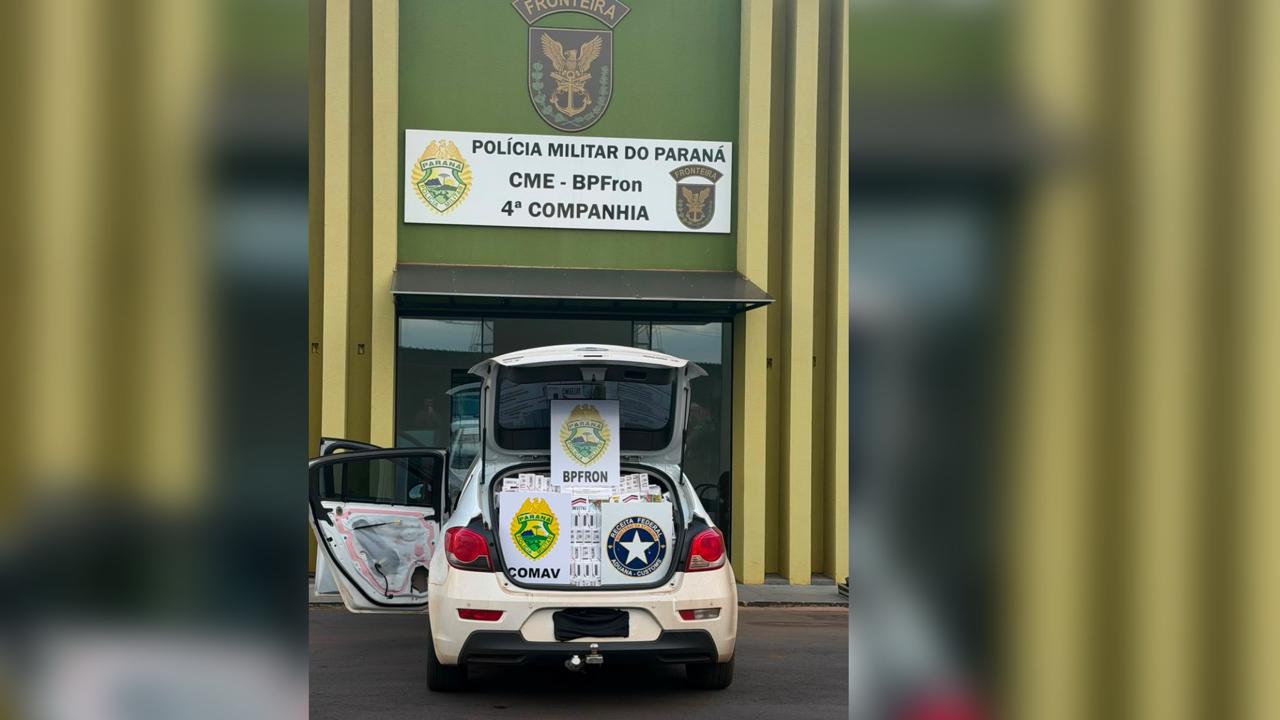 Jornal Ilustrado - Carro furtado e carregado de contrabando é apreendido na PR-323