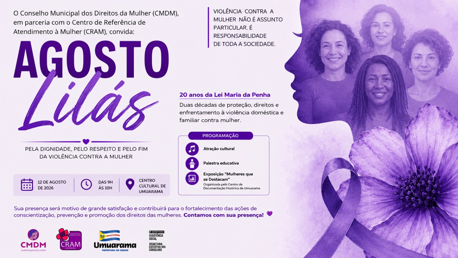 Jornal Ilustrado - O grande jornal do Noroeste do Paraná Jornal Ilustrado - Evento marca 20 anos da Lei Maria da Penha com ações de conscientização