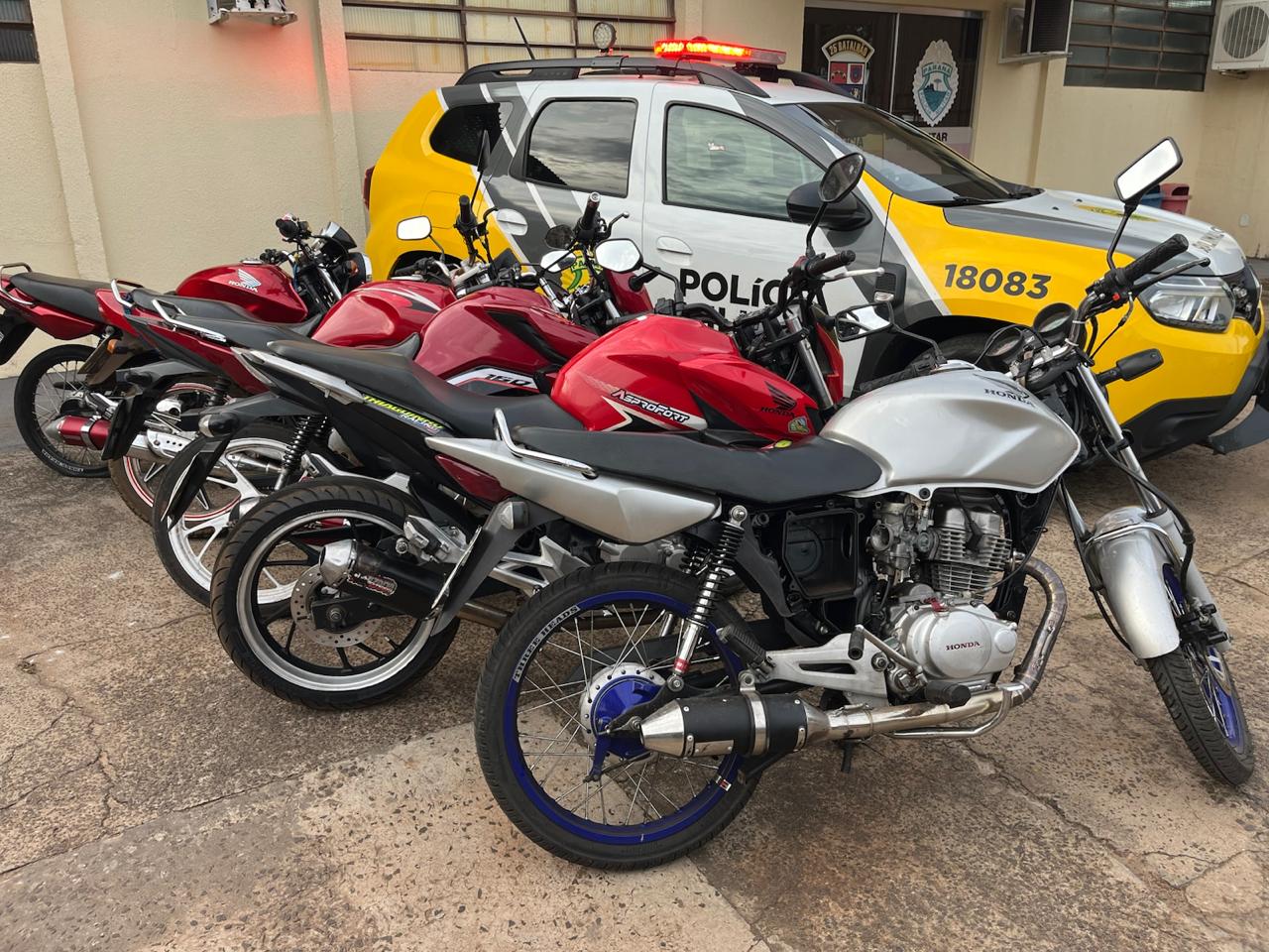 Jornal Ilustrado - Fiscalização apreende cinco motocicletas irregulares em Douradina