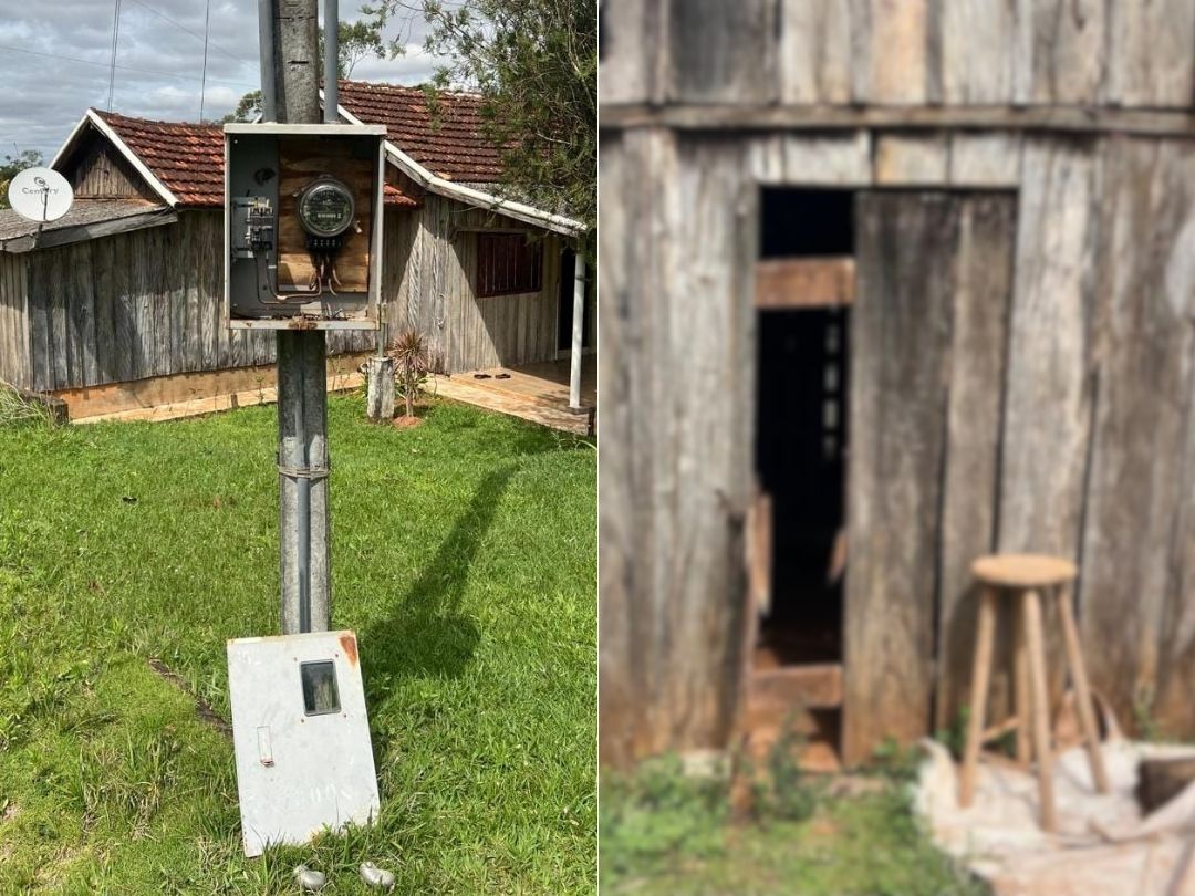 Ladrões arrombam residência e furtam TV, alimentos e 100 metros de fios em Francisco Alves