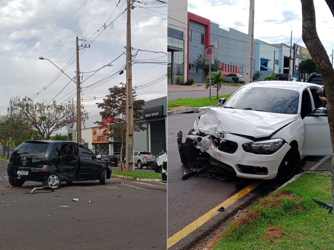 Jornal Ilustrado - Pai e filha de 8 anos ficam feridos em acidente entre BMW e Corsa em Umuarama