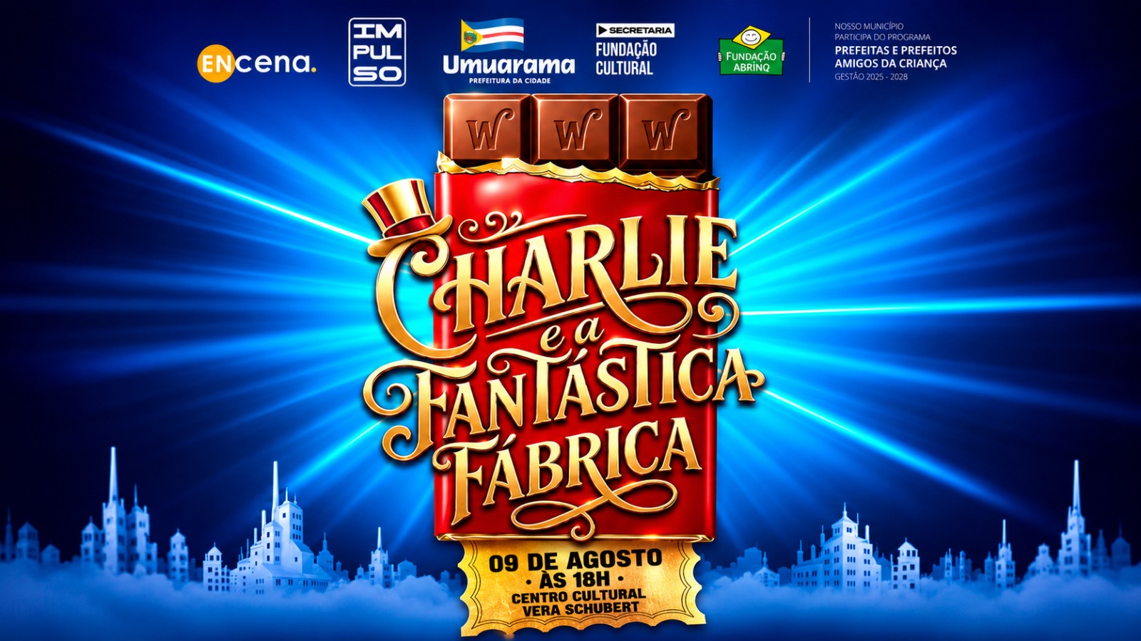 Jornal Ilustrado - O grande jornal do Noroeste do Paraná Jornal Ilustrado - Centro Cultural recebe a adaptação de ‘A Fantástica Fábrica de Chocolate’ neste domingo
