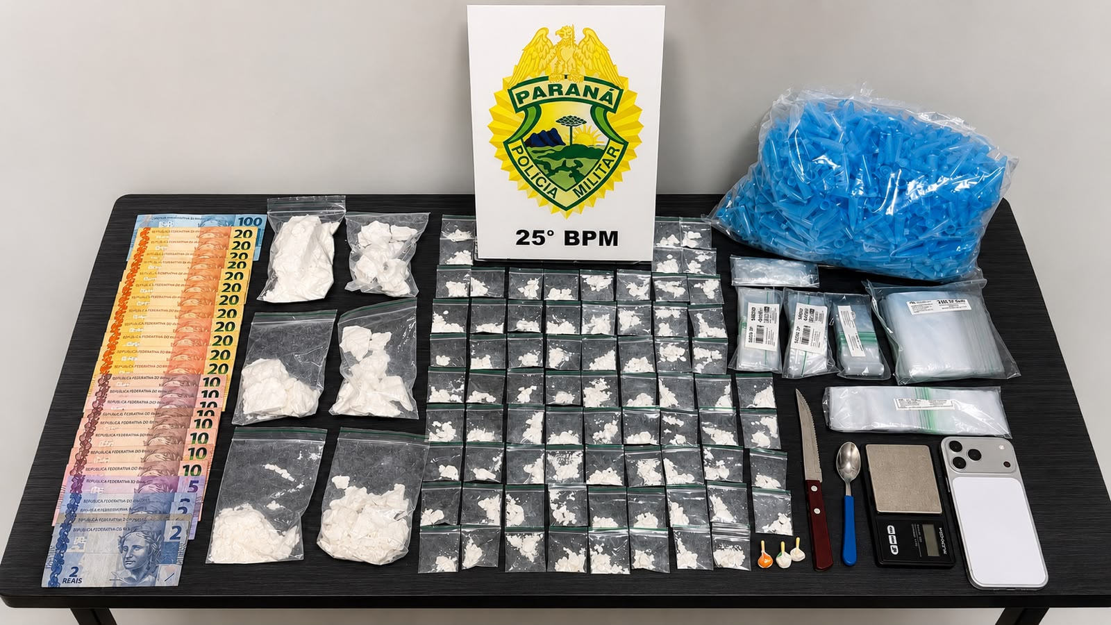 Homem é preso com quase meio quilo de cocaína avaliada em R$ 50 mil