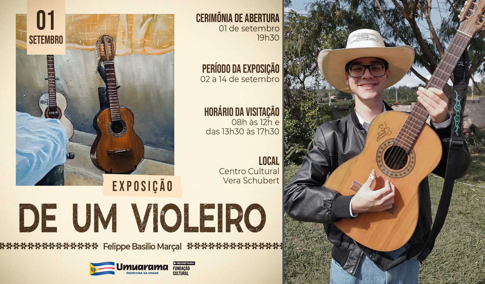 Jornal Ilustrado - Exposição no Centro Cultural reúne pinturas, esculturas e música de viola