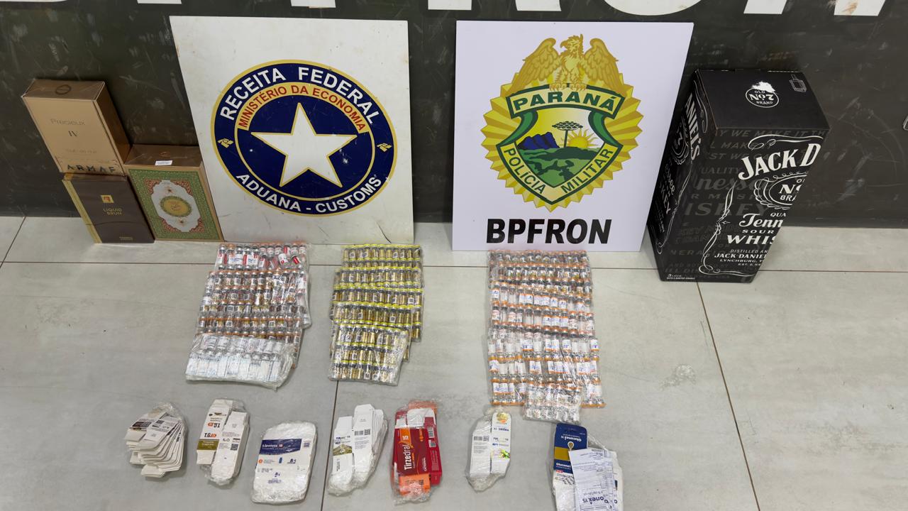 BPFron e Receita Federal apreendem 516 ampolas de tirzepatida em Umuarama