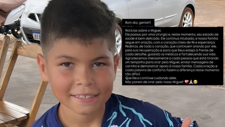 Menino atingido no pescoço por linha com cerol passa por nova cirurgia; estado de saúde é delicado