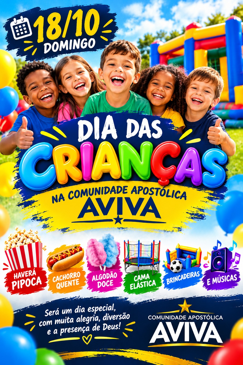 Jornal Ilustrado - Comunidade Apostólica Aviva promove Dia das Crianças gratuito no bairro Sonho Meu